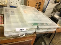 Plastic Organizer Containers with Screws and Nails