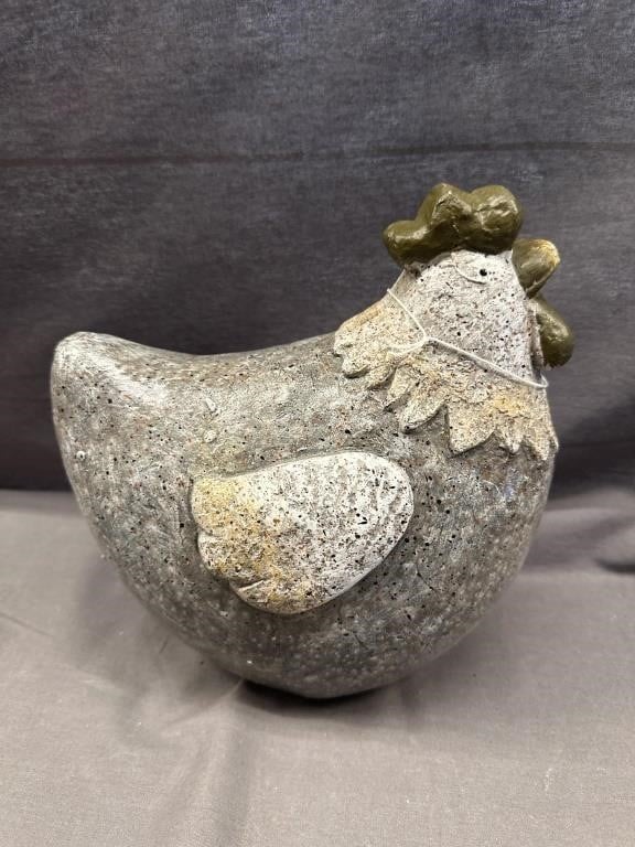 PLASTER DECORATIVE CHICKEN  CUTE AS CAN BE