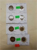 Lot of 8 1960's Birmingham Transit Bus Token Coins