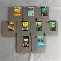 Nintendo NES Lot of 9 Games - UNTESTED