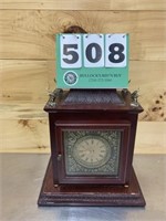 Cherry Stain Quartz Clock