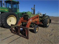 963 JD 4010 LP RC tractor, w/Case front loader ,