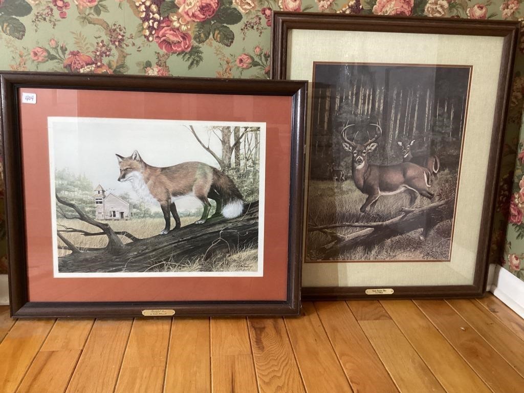 Lot of 2 Ralph McDonald Paintings: “Faithful Fox”