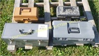 (4) MISC TOOLBOXES W/ TOOLS