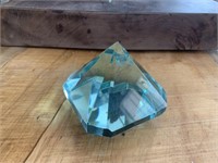 glass diamond shape paper weight