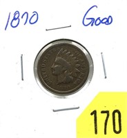 1870 Indian Head cent