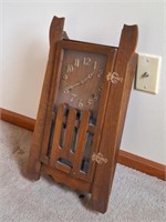 Mission Oak Antique Wall Clock