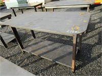 New/Unused Steel Table w/Shelf