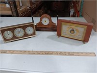 Clock & Pen Set 11.5 x 5,  Airguide Barometer