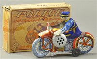 MARX MECHANICAL POLICE MOTORCYCLE W/ BOX