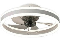 GESUM, Modern Ceiling Fan with Light, 19.7" Flush