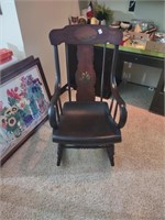 Antique Handpainted rocking chair