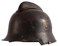 WWII Nazi M1934 Helmet Fire Police Double Decal