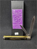 QUEEN CUTLERY - 2 BLADE POCKET KNIFE - BLACK WOOD