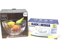 Sorento Glass Bowl & Black & Decker Iron