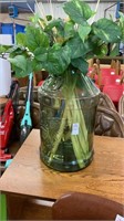 Glass jar with plants