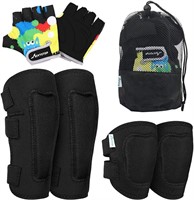 Soft Kids Knee and Elbow Pads with Gloves Set