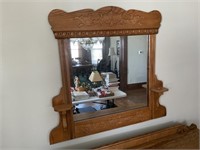 34 x 36” wooden mirror