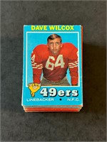 1971 Topps Football Lot of 80 Diff VG to VG-EX+
