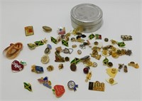 Large Collection of Pins in Kodak Film Canister
