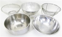 Stainless Steel Bowls & Strainers