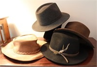 Set of 4 Men's Hats - Minnetonka & More