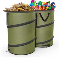 2-Pack 30 Gallon Collapsible Pop-Up Trash Can