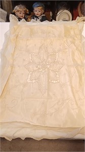 Early 1900’s Bassinet Sheet And Cover.