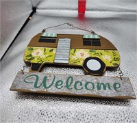 Wood/Tin Camper Welcome Sign