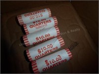 5 rolls State Quarters: OK, WY, MT, MT, CO