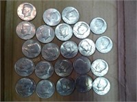 23 Bicentennial Kennedy half dollars (1776-1976)