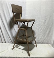 Vtg chair step stool