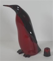 Royal Doulton flambe penguin figure