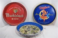 Miller High Life, Pabst & Muehlebach Beer Trays