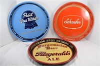 Fitzgerald, Pabst & Schaefer Beer Trays