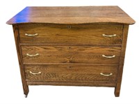 Oak 3 Drawer Chest