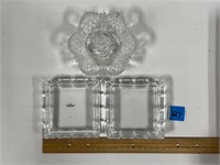 Crystal Avon Ashtrays and Crystal Ring Holder