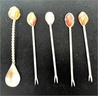Vintage Coctail Picks & Spoon