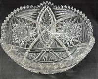 Crystal Brilliant Cut Glass Bowl