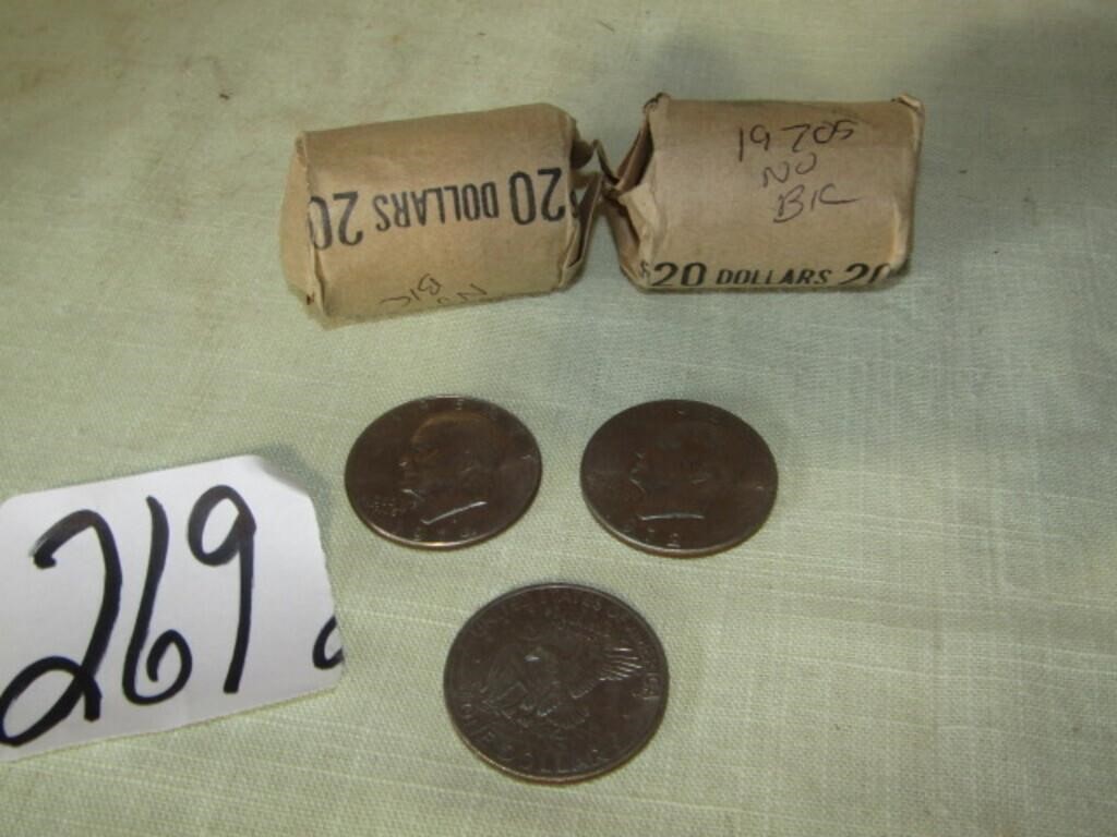 40 1970'S IKE DOLLARS