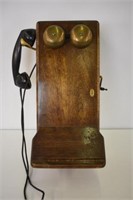OLD WALL PHONE - 20.5" H X 9.25" W