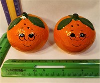 Japan anthropomorphic orange Salt&Pepper shakers