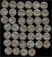 Nickels (40) 1938 - 1960, Not all there