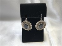 .925 Silver & Sapphire Earrings