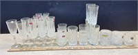 Assortment of Crystal Drinkware.  NO SHIPPING