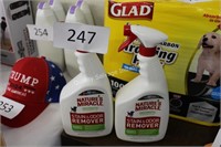 2- natures miracle stain & odor remover