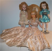 3 Dolls-Plastic Sherlie Temple Doll (some losses