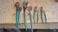 Channel-locl adjustable pliers