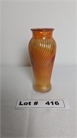 VINTAGE JEANNETTE MARIGOLD CARNIVAL SWIRL GLASS VA