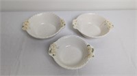 VINTAGE SCULPTURED DAISY POPPYTRAIL DISHES